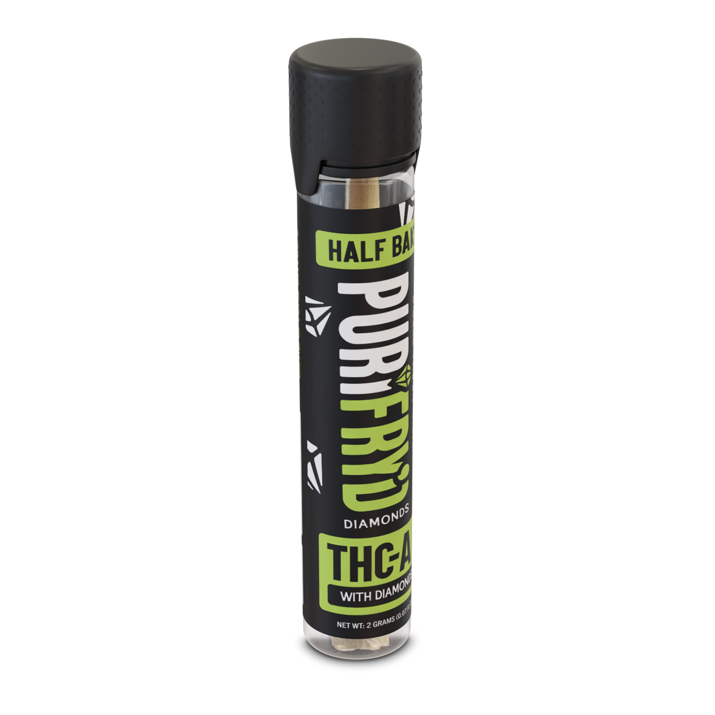 Half Bak'd PuriFryd Diamonds 2G Pre-Roll | Diesel Truck