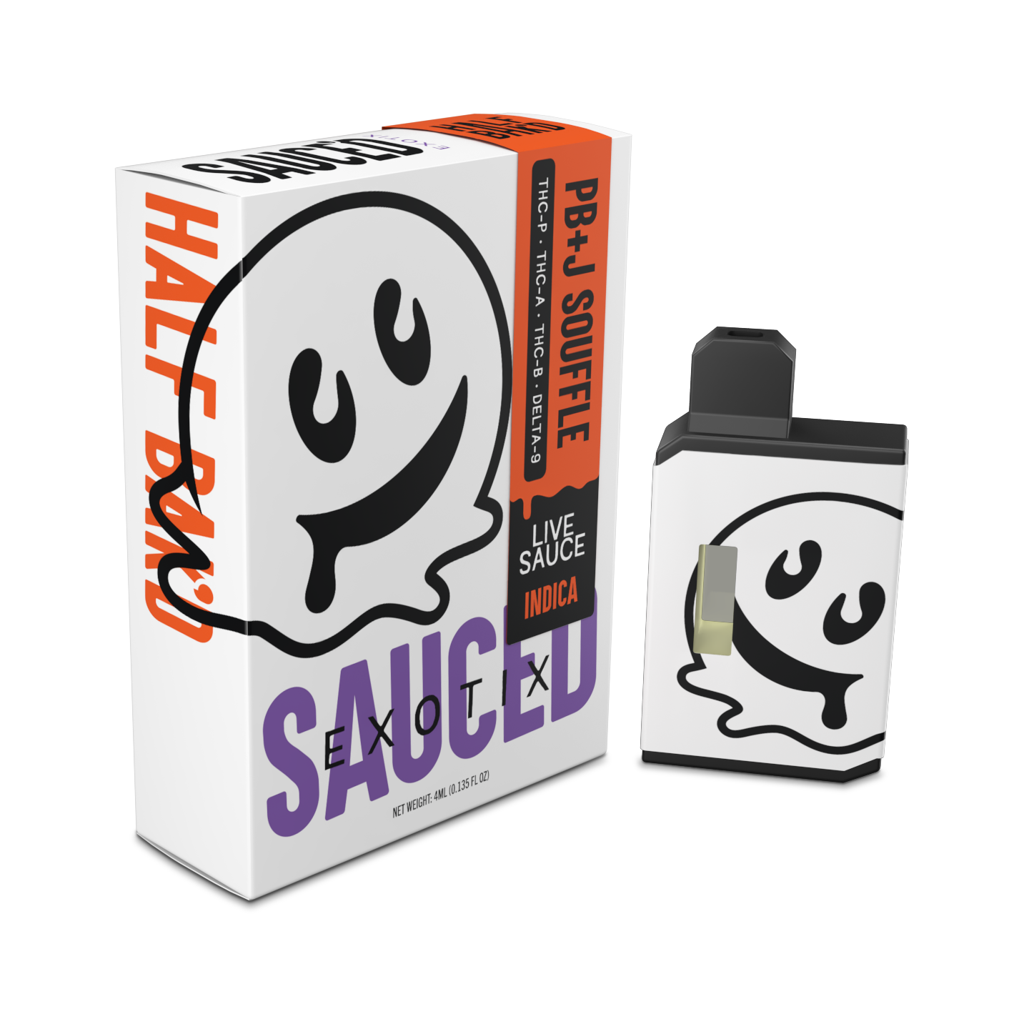 Half Bak'd THC-A 4G Disposable | PBJ Souffle