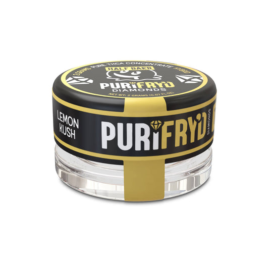 Half Bak'd Live Resin PURIFRY'D THC-A Lemon Kush - Diamonds