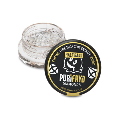 Half Bak'd Live Resin PURIFRY'D THC-A Lemon Kush - Diamonds