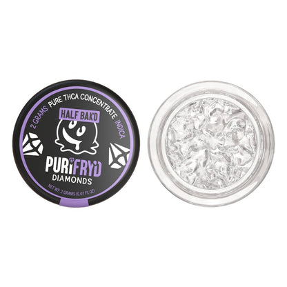 Half Bak'd Live Resin PURIFRY'D THC-A Purple Urkel - Diamonds