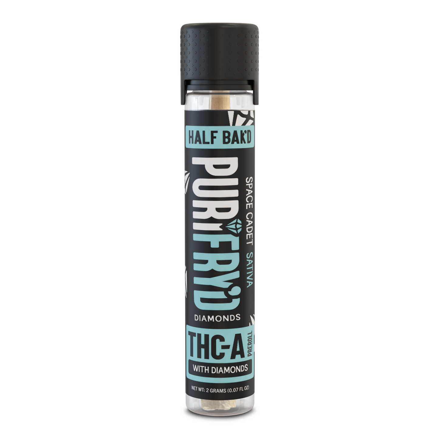 Half Bak'd PuriFryd Diamonds 2G Pre-Roll | Space Cadet